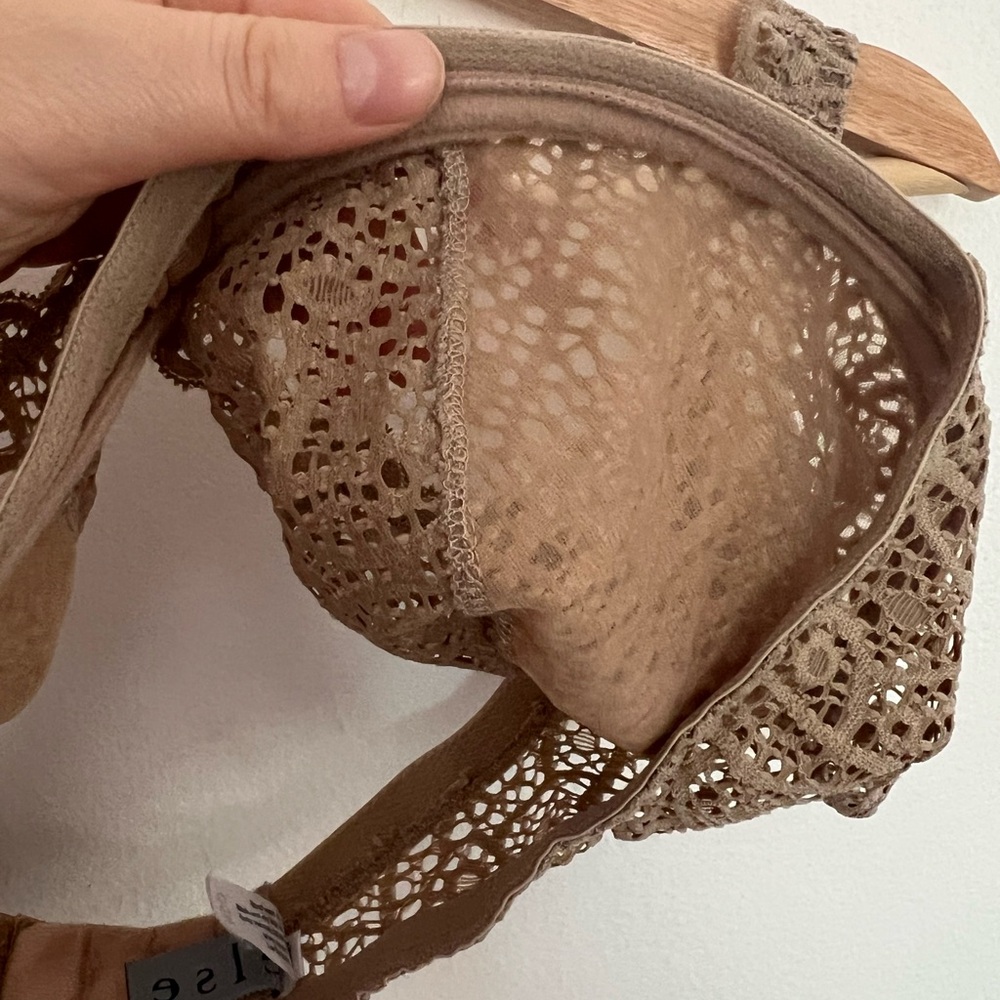 Else Lingerie Beige Balconette Lace Bra 36DD | Good Condition (Used) - Picture 6 of 11